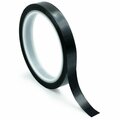 Bertech High-Temperature Polyimide Tape, 1 Mil Thick, 3/8 In. Wide x 36 Yards Long, Black PPTB-3/8